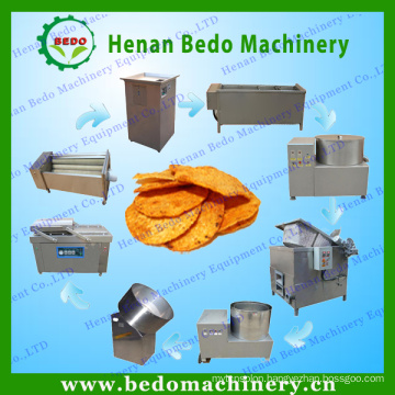 BEDO output 30-300 kg/h electric potato chips making machine frozen french fries production line